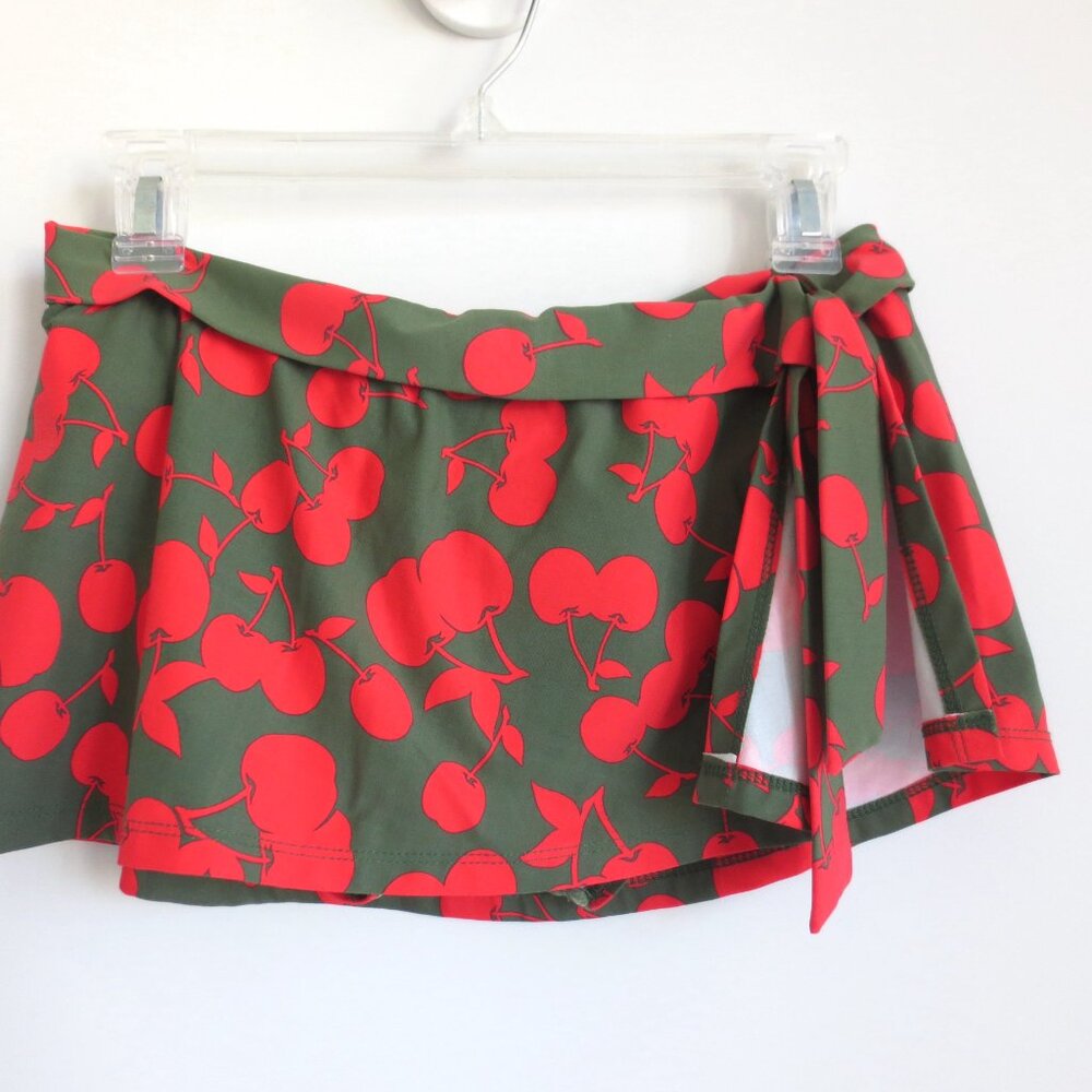ATHENA WOMEN'S TOP/SKIRT 2PC SWIM SUIT CHERRIES Sz-6 - Picture 5 of 8